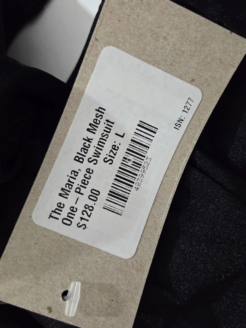 NWT Albion The Maria Black Mesh One-Piece Swimsuit Size Large - Picture 8 of 11